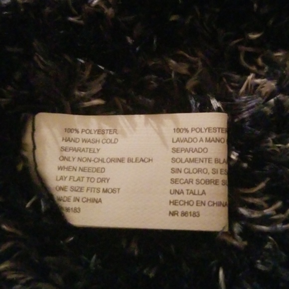 WOMEN'S 1 SIZE NAVY BLUE FLEECE REAL WARM SCARF!!! - Picture 6 of 8